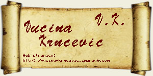 Vucina Krnčević vizit kartica